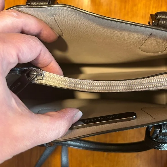 Michael Kors Black Adele Crossbody Bag with Silver Hardware EUC!! - Picture 12 of 16